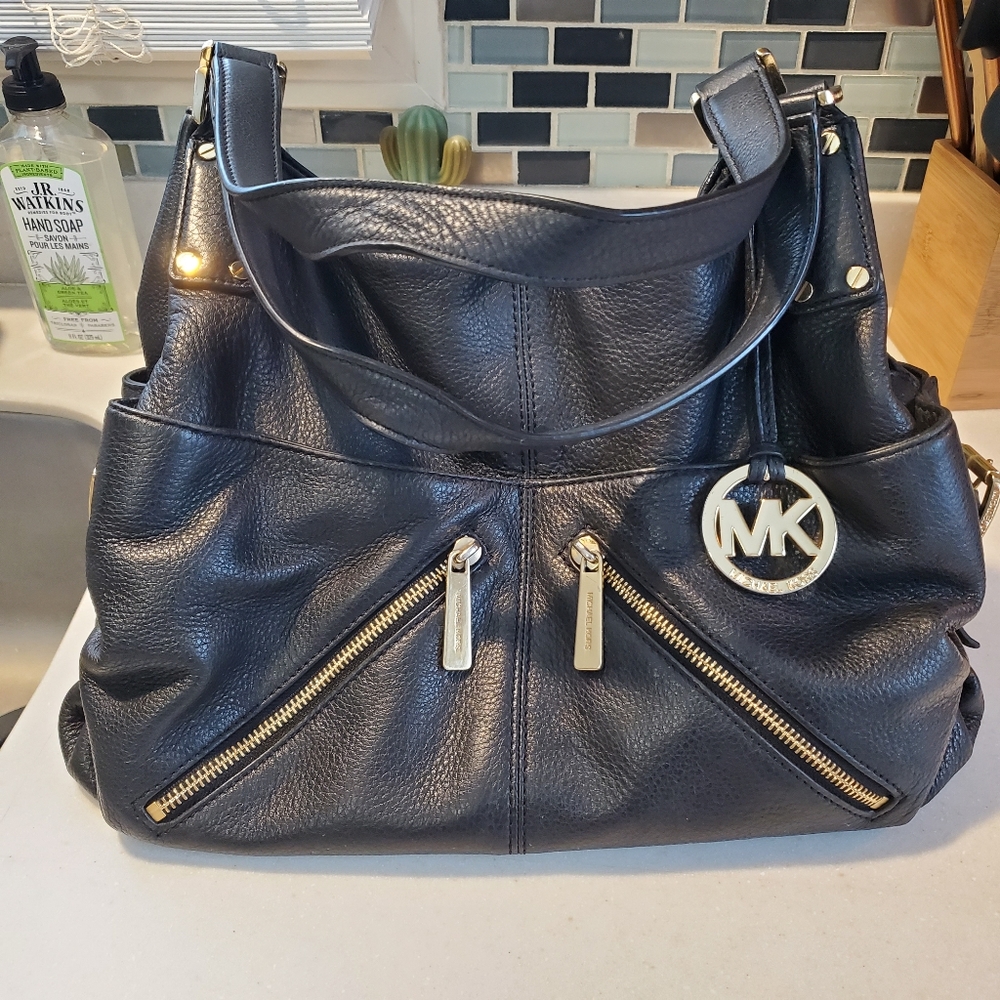 Michael Kors Black Leather Purse